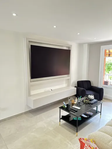 #rénovation et #Peinture Meuble Télévision    #Tassin_la_Demi _Lune , DB Renovation